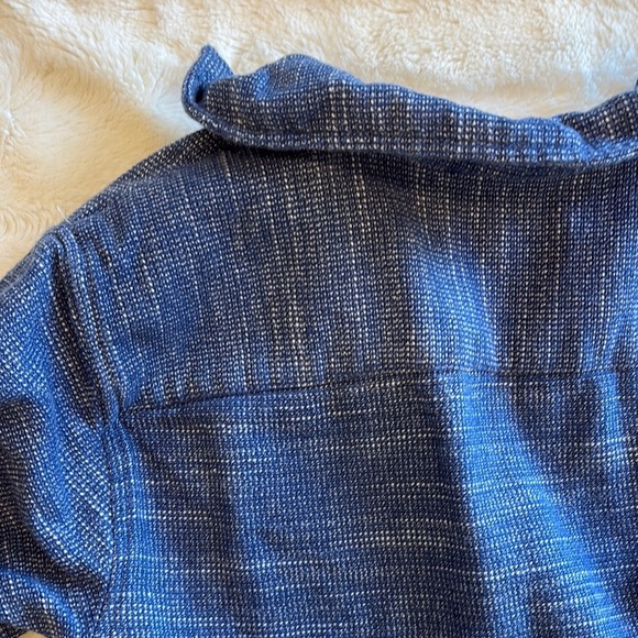 Zara kids Blue Kids button up dress shirt size 7 - Picture 6 of 7